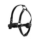 Head Harness with Solid Ball Gag - Black - EroticToyzProducten,Toys,Fetish,Gags,Maskers,Gezichtsmasker,,Ouch! by Shots