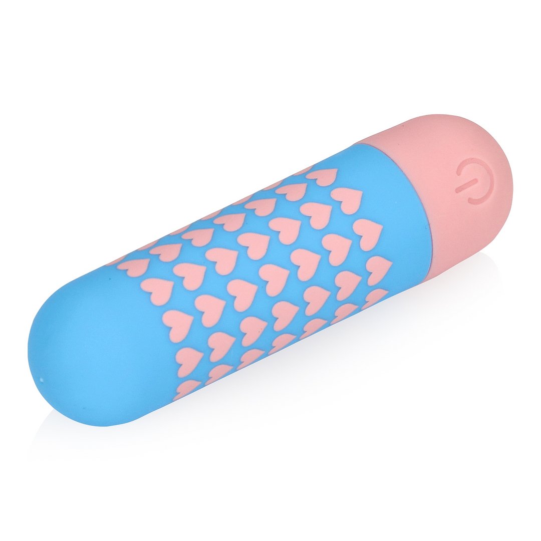 'Heart to Get Bullet Vibrator - 10 Snelheidsmodi, Oplaadbaar - Zwart' - EroticToyzKogel - en MinivibratorsS - Line by Shots