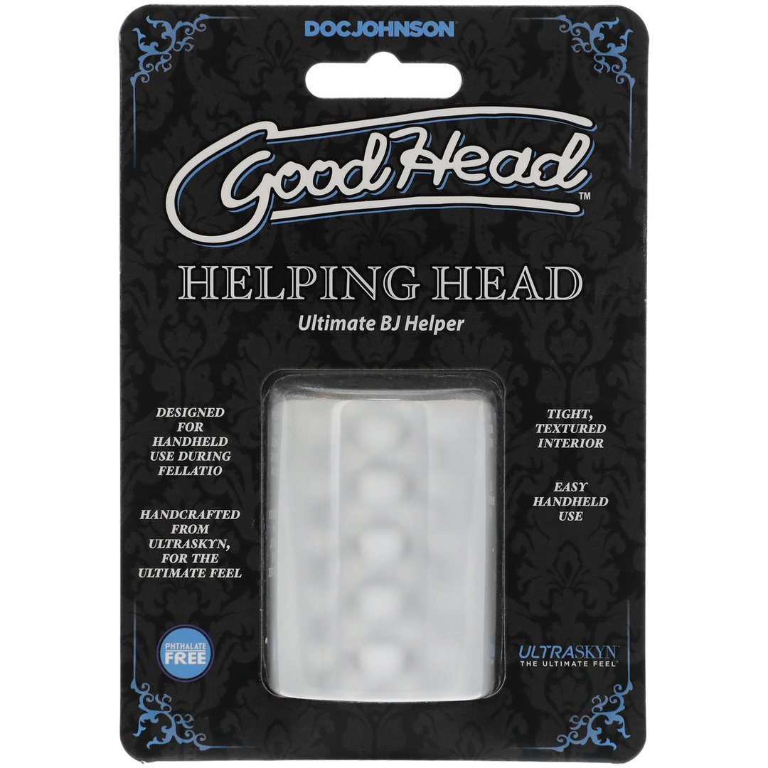 Helping Head - Masturbator Sleeve - Frost - EroticToyzProducten,Toys,Toys voor Mannen,Masturbators Strokers,Handmatige Masturbator,,GeslachtsneutraalDoc Johnson