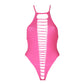 Neon Body - UV - Geactiveerd, Hoog - Gesneden, Neonroze/Neongroen, XS/XXXXL - Pleasureplay Bodysuits TeddiesOuch! by Shots