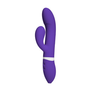 iCome Rabbit Vibrator Met Rollende Clitorisstimulator - Roze - EroticToyzRabbit VibratorsDoc Johnson