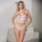 'I'm your Venus' Geschulpte Kant Teddy met Verstelbare Bandjes - Roze (S) - EroticToyzBodysuits TeddiesAllure