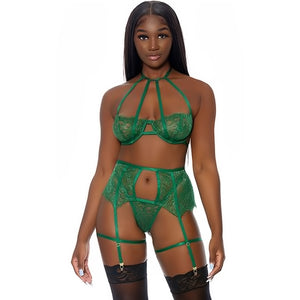 In Full Bloom - Lingerie Set - M - EroticToyzProducten,Lingerie,Lingerie voor Haar,3 - Delige Set,Outlet,,VrouwelijkForplay