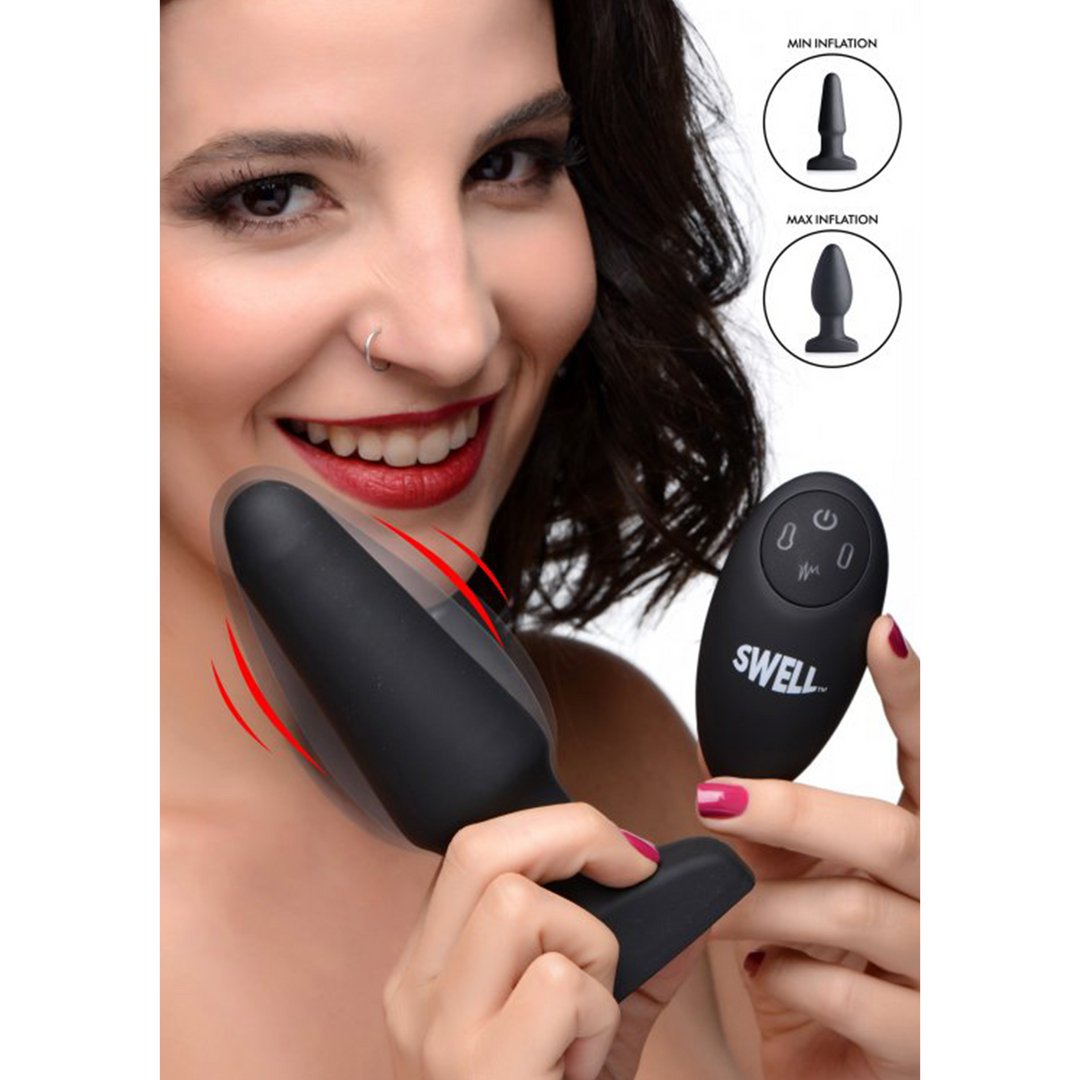 Inflatable Vibrating Silicone Butt Plug - EroticToyzProducten,Toys,Anaal Toys,Buttplugs Anale Dildo's,Buttplugs Anale Dildo's Vibrerend,Dildos,Opblaasbaar,,GeslachtsneutraalXR Brands