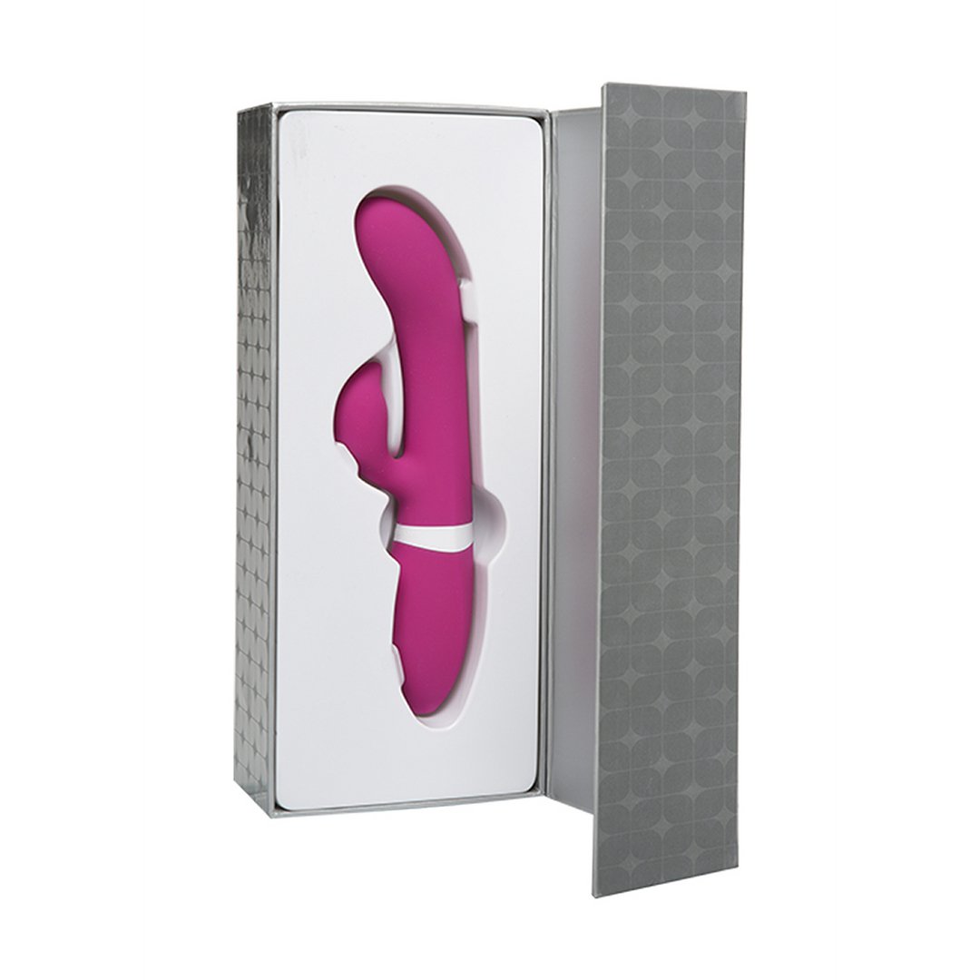 'iVibe Select iRock Rabbit Vibrator - 7 Trillingspatronen - Paars' - EroticToyzRabbit VibratorsDoc Johnson