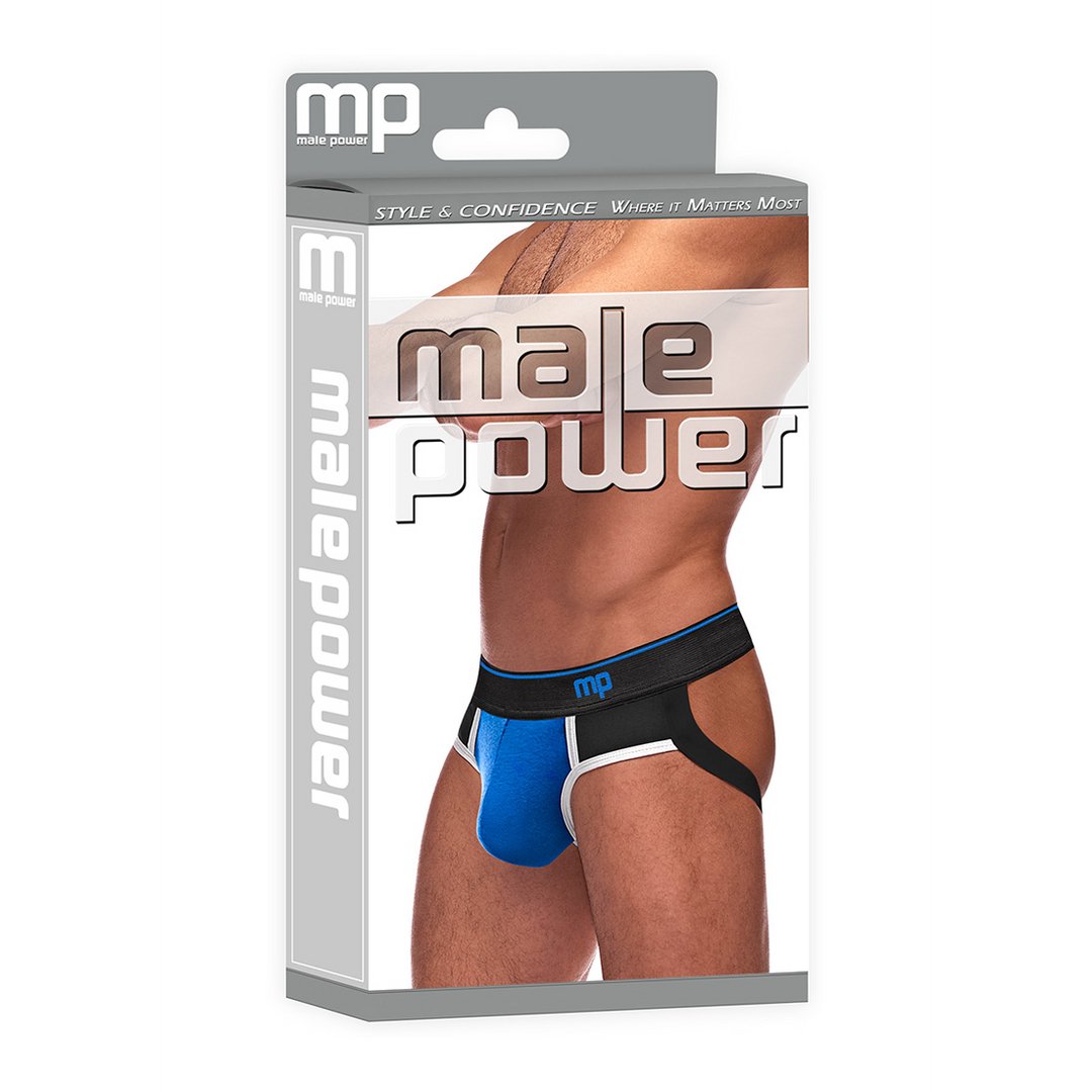 Jockstrap Panel - M - Blauw - EroticToyzProducten,Lingerie,Lingerie voor Hem,Jocks,,MannelijkMale Power