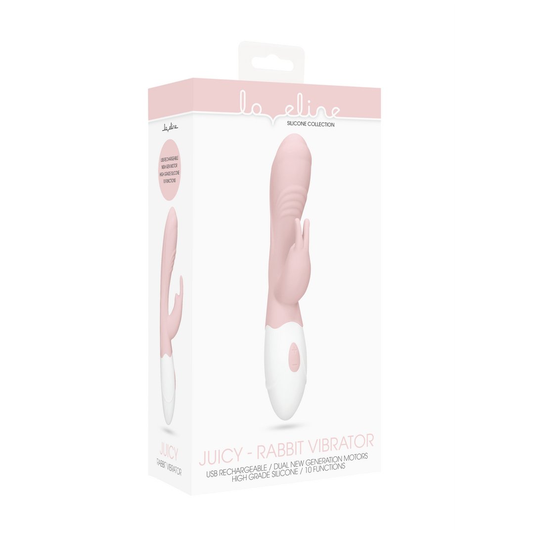 Juicy - Rabbit Vibrator - EroticToyzProducten,Toys,Vibrators,Rabbit Vibrators,,VrouwelijkLoveline by Shots