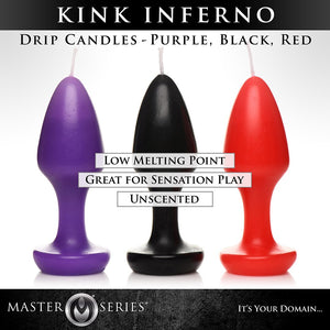 Kink Inferno - Purple/Red - EroticToyzProducten,Veilige Seks, Verzorging Hulp,Massage,Massagekaarsen,,GeslachtsneutraalXR Brands