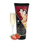 'Kissable Massage Cream Sparkling Strawberry Wine 200 ml - Aardbei' - EroticToyzMassage OliënShunga