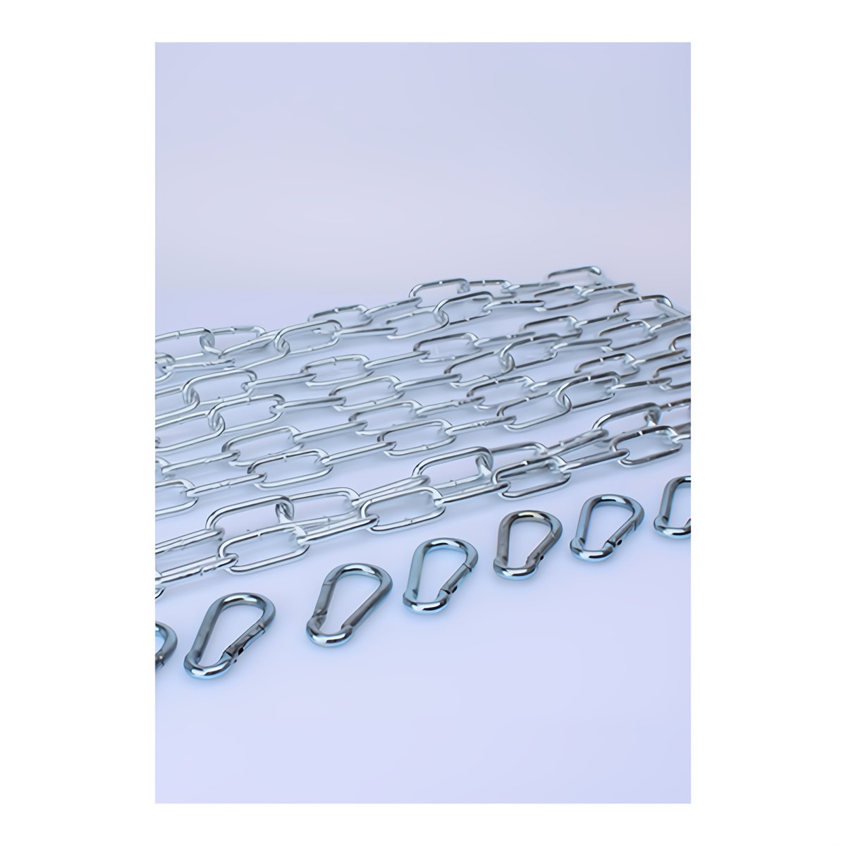 KIT 4 X 120 cm Large Link Chain + 8 Carabiners - EroticToyzSchommelsMr. Sling