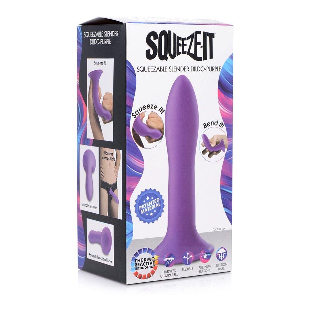 Knijpbare Slanke Dildo met Zuigbasis en Harnas Compatibiliteit - EroticToyzProducten,Toys,Dildos,Realistische Dildo's,,GeslachtsneutraalXR Brands