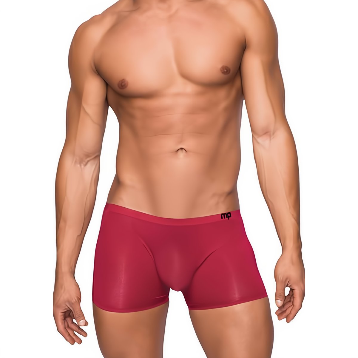 Korte Short - L - Rode Wijn Microvezel - EroticToyzProducten,Lingerie,Lingerie voor Hem,Boxershorts,,MannelijkMale Power