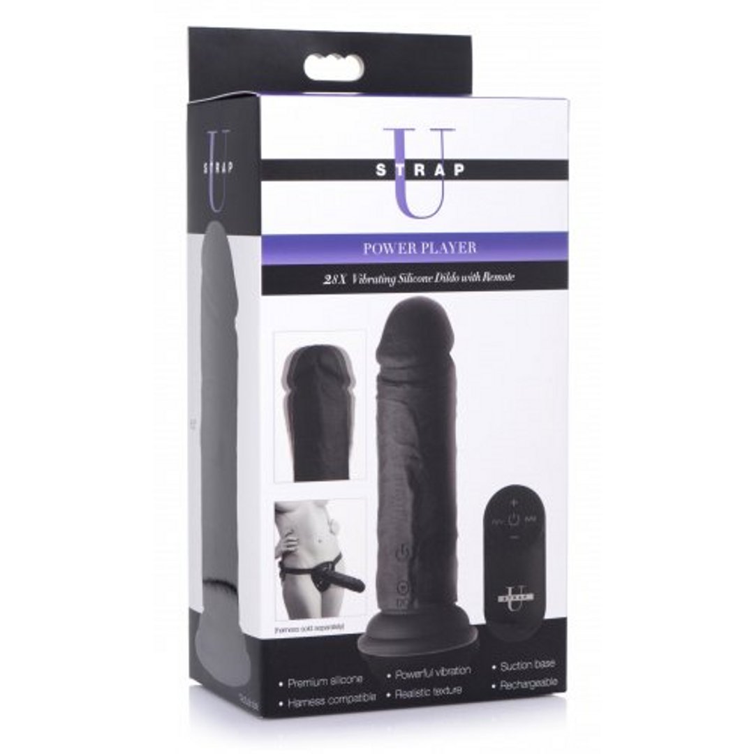 Krachtige Vibrator - Dildo met Afstandsbediening en Zuignapbasis - EroticToyzProducten,Toys,Vibrators,Realistische Vibrators,,XR Brands