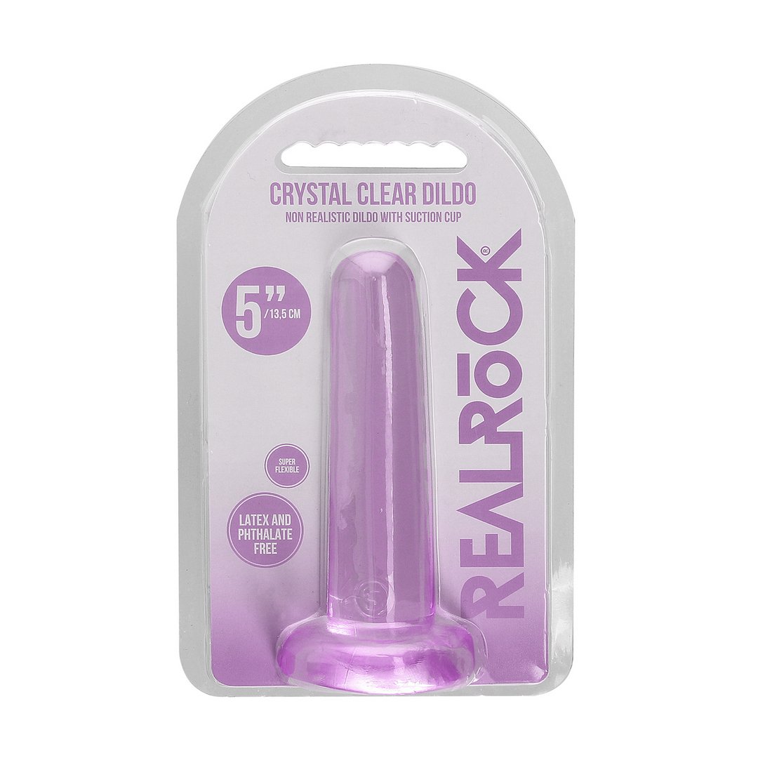 Kristalheldere Dildo - 13,5 cm - Geschikt voor Anaal en Vaginaal Gebruik - Ftalaatvrij en Lichaamsveilig - EroticToyzProducten,Toys,Dildos,Realistische Dildo's,,GeslachtsneutraalRealRock by Shots