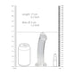 Kristalheldere Dildo - 17 cm Geschikt voor Anaal en Vaginaal Gebruik - EroticToyzProducten,Toys,Dildos,Realistische Dildo's,,GeslachtsneutraalRealRock by Shots