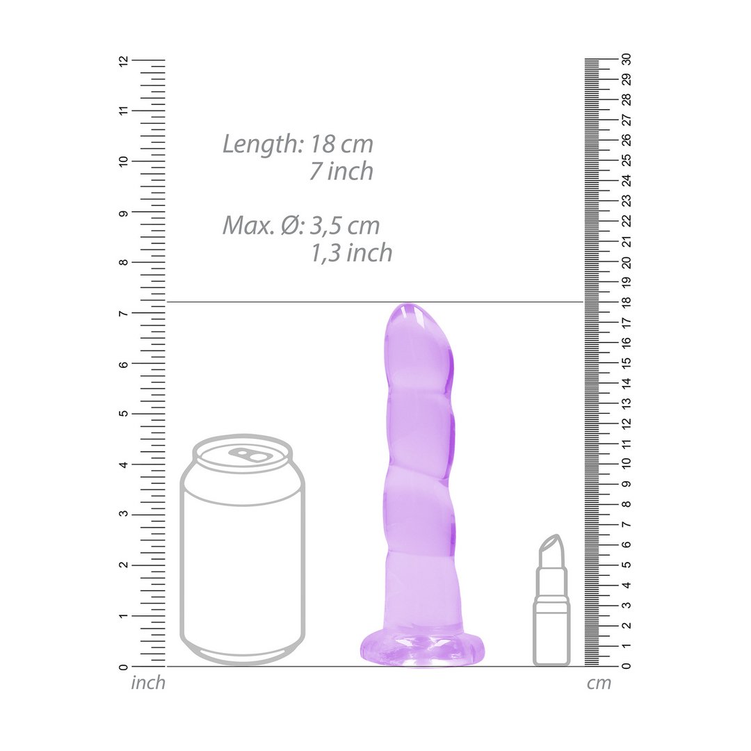 Kristalheldere Dildo - 17 cm - Voor Anaal en Vaginaal Gebruik - EroticToyzProducten,Toys,Dildos,Realistische Dildo's,,GeslachtsneutraalRealRock by Shots