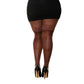 Dij Hoge Kousen Met Kant - Plus Size - Espresso - Pleasureplay KousenDreamgirl