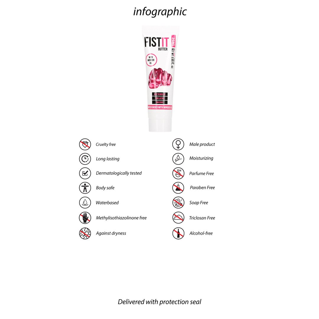 Langdurig Werkend Glijmiddel met Wonderolie - 25 ml - EroticToyzGlijmiddelen op WaterbasisFist It by Shots