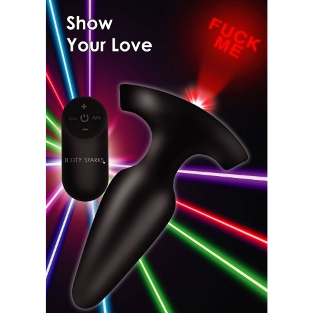 Laser Fuck Me - Butt Plug with Remote Control - Small - EroticToyzProducten,Toys,Anaal Toys,Buttplugs Anale Dildo's,Buttplugs Anale Dildo's Vibrerend,,XR Brands