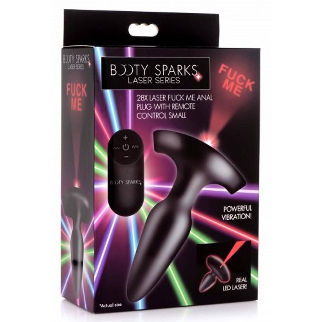 Laser Fuck Me - Butt Plug with Remote Control - Small - EroticToyzProducten,Toys,Anaal Toys,Buttplugs Anale Dildo's,Buttplugs Anale Dildo's Vibrerend,,XR Brands