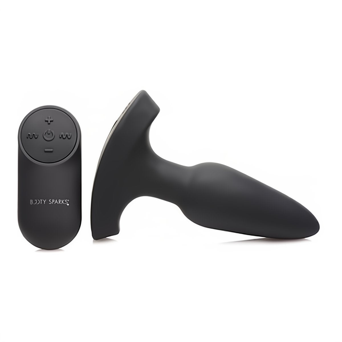 'Laser Hart Butt Plug met Afstandsbediening - Zwart/Rood, 12 cm' - EroticToyzButtplugs Anale Dildo's VibrerendXR Brands