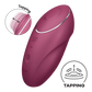 Lay - on Vibrator Met Tikfunctie - Rood - Pleasureplay Producten,Toys,Vibrators,Clitoris Stimulator,Lay - on Vibrator,Nieuwe Producten,,GeslachtsneutraalSatisfyer