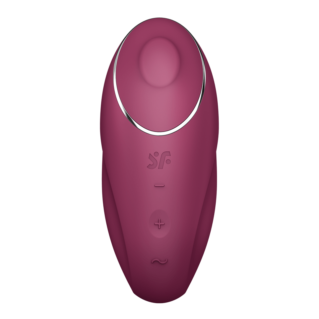 Lay - on Vibrator Met Tikfunctie - Rood - Pleasureplay Producten,Toys,Vibrators,Clitoris Stimulator,Lay - on Vibrator,Nieuwe Producten,,GeslachtsneutraalSatisfyer