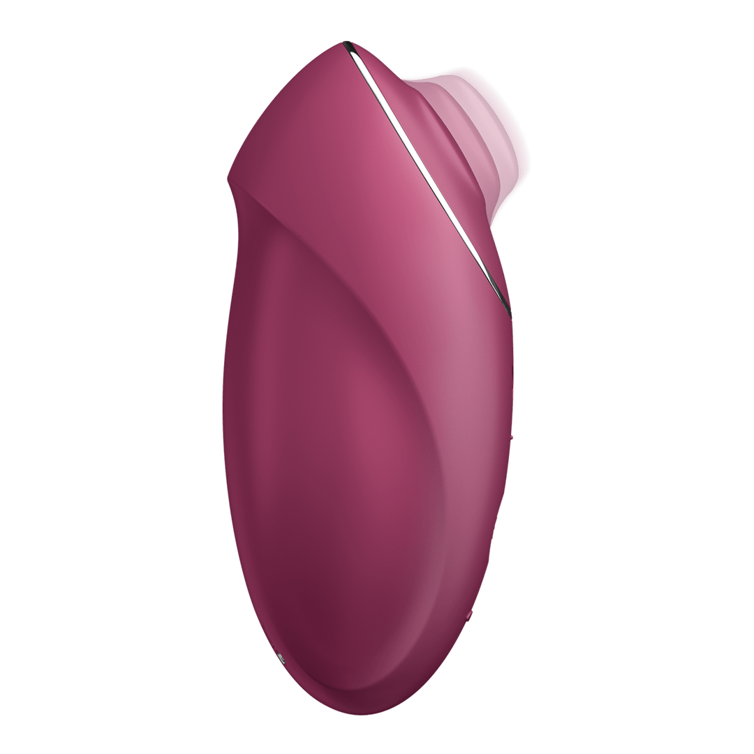 Lay - on Vibrator Met Tikfunctie - Rood - Pleasureplay Producten,Toys,Vibrators,Clitoris Stimulator,Lay - on Vibrator,Nieuwe Producten,,GeslachtsneutraalSatisfyer