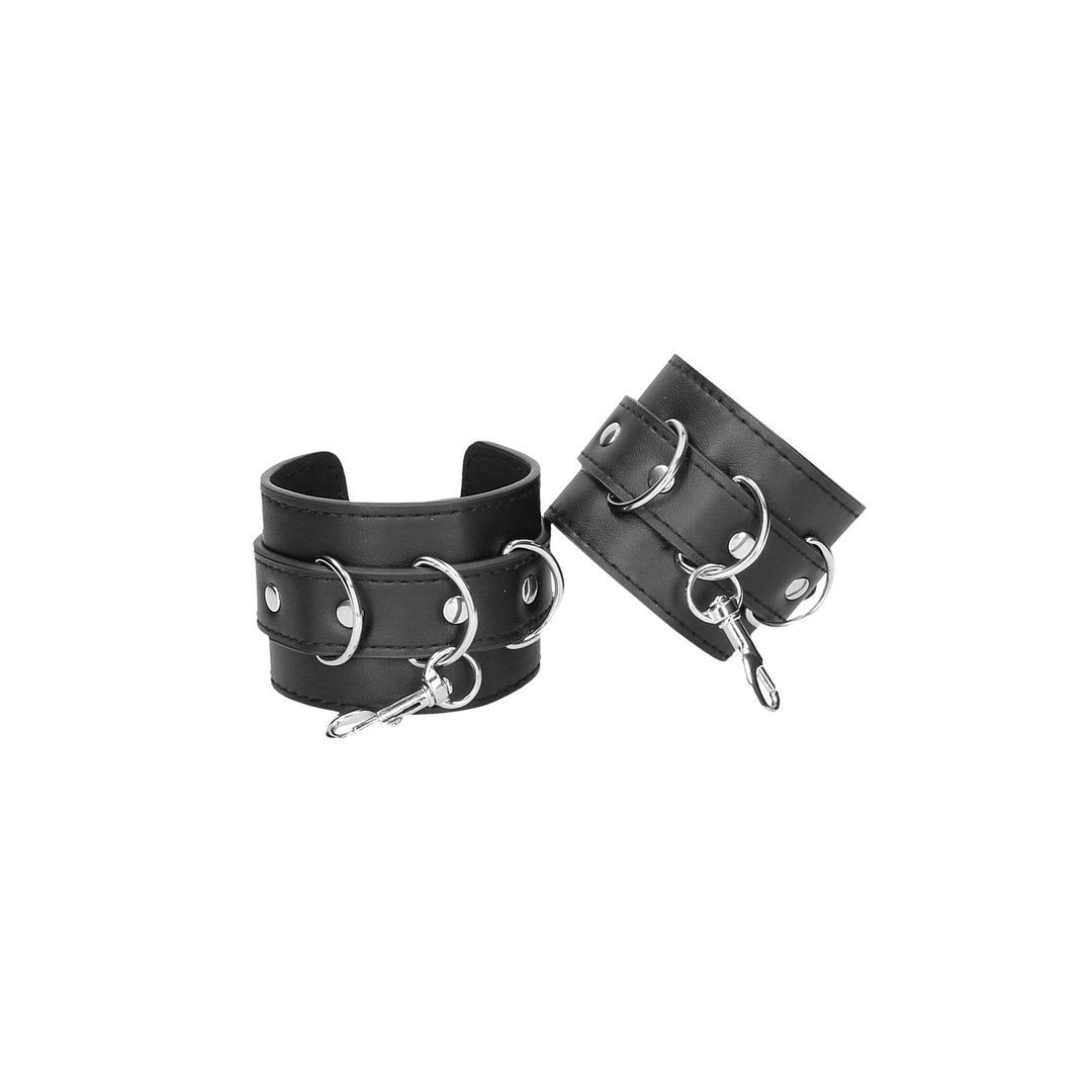 Leather Hand and Leg Cuffs - EroticToyzProducten,Toys,Fetish,Boeien,Enkelboeien,Handboeien,,GeslachtsneutraalOuch! by Shots