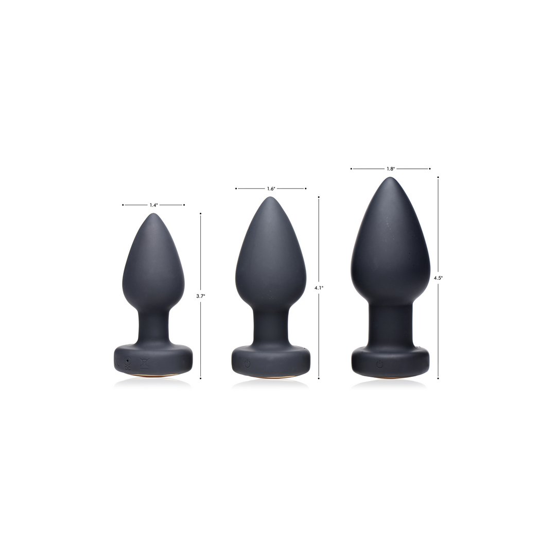 'LED Vibrating Silicone Butt Plug Groot - Multi - Color' - EroticToyzButtplugs Anale Dildo's VibrerendXR Brands