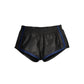 Leren Veelzijdige Shorts S/M - Blauw - EroticToyzBoxershortsOuch! by Shots