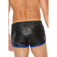 Leren Veelzijdige Shorts S/M - Blauw - EroticToyzBoxershortsOuch! by Shots