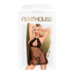 Babydoll Lingerie - Zwart Met Wimperkant - Pleasureplay BabydollsPenthouse Lingerie