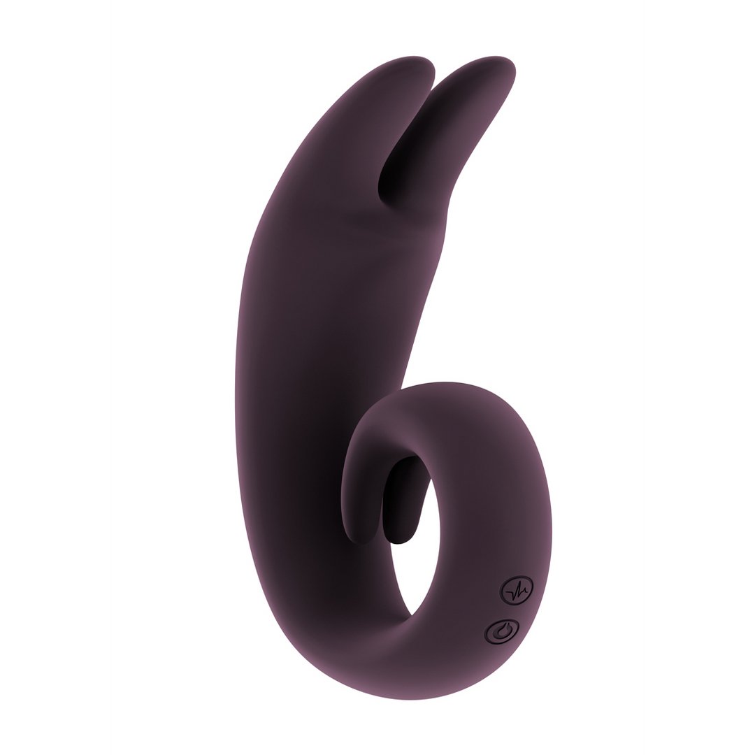 'Lithe Flexibele Dubbele Vibrator - Oplaadbaar & Waterbestendig - Paars' - EroticToyzBuigbare VibratorsMjuze by Shots