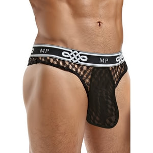 Lo Rise Thong - M - Black - EroticToyzProducten,Lingerie,Lingerie voor Hem,Strings,,MannelijkMale Power