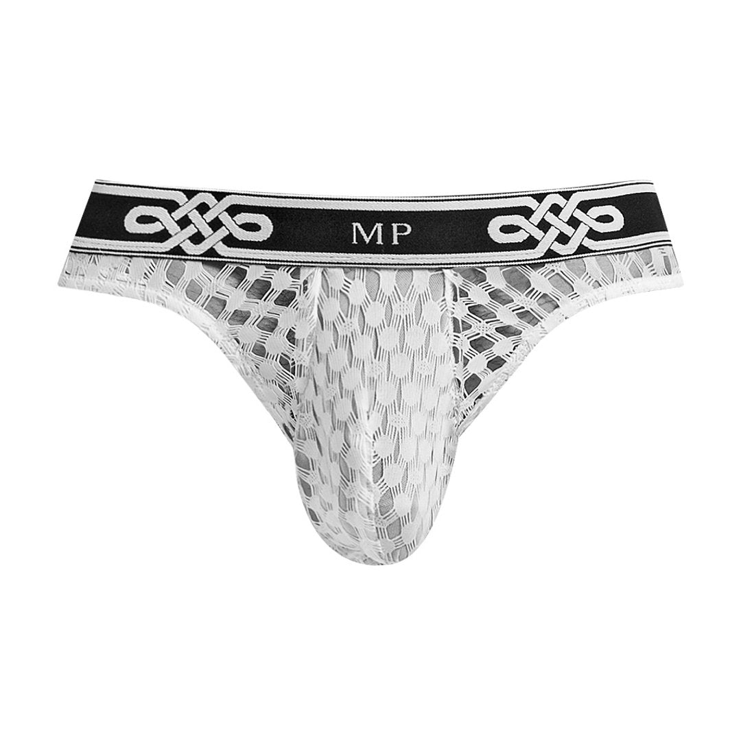 Lo Rise Thong - XL - White - EroticToyzProducten,Lingerie,Lingerie voor Hem,Strings,,MannelijkMale Power