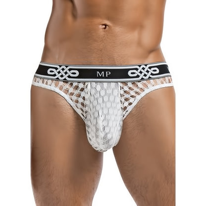 Lo Rise Thong - XL - White - EroticToyzProducten,Lingerie,Lingerie voor Hem,Strings,,MannelijkMale Power