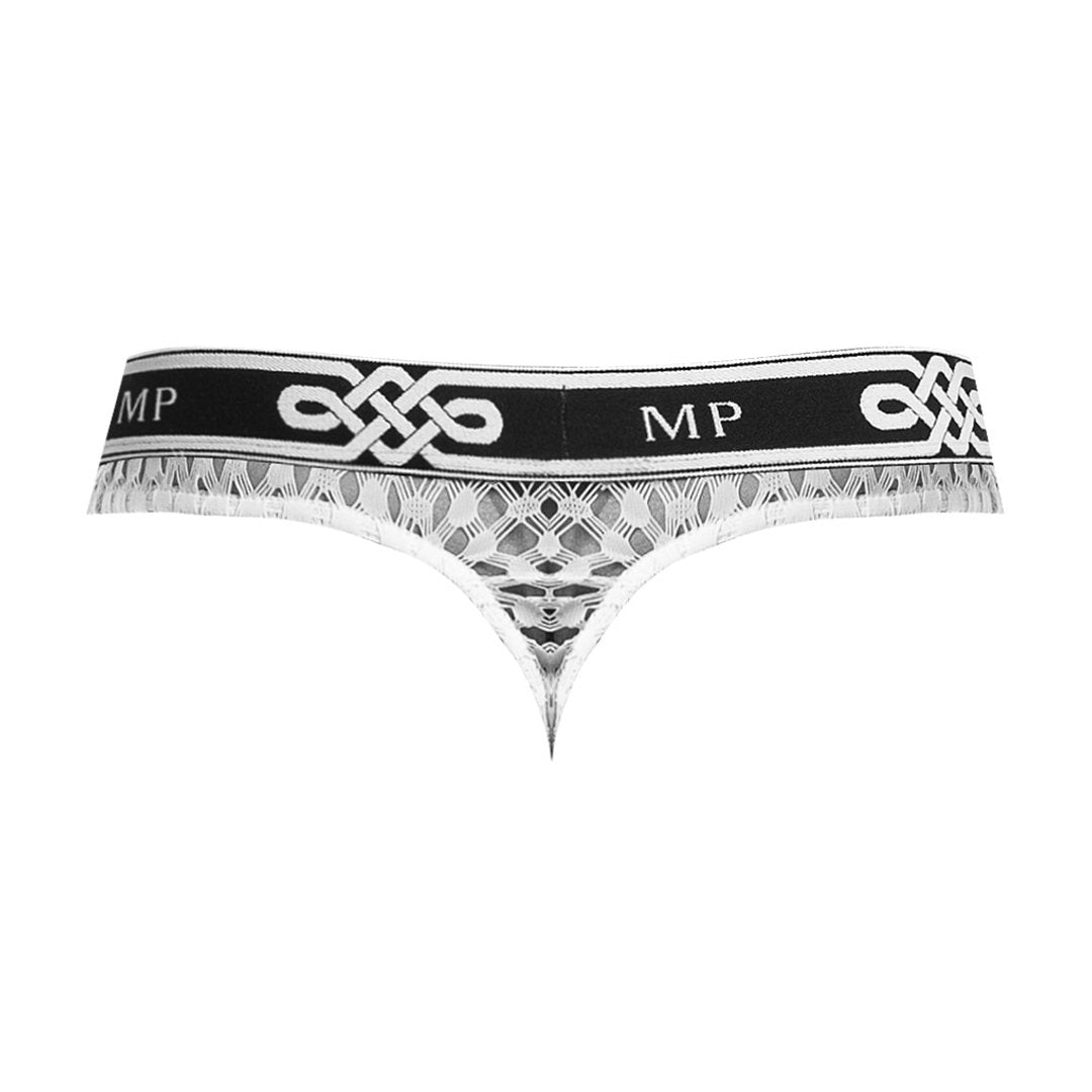 Lo Rise Thong - XL - White - EroticToyzProducten,Lingerie,Lingerie voor Hem,Strings,,MannelijkMale Power