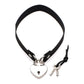 LockIt Choker met Romantisch Hartslot en Sleutel - Zwart - EroticToyzRiem HalsbandenXR Brands