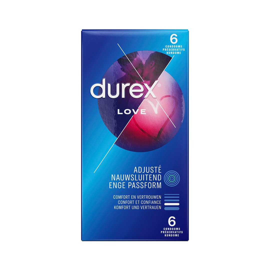 Love - Condoms - 6 Pieces - EroticToyzProducten,Veilige Seks, Verzorging Hulp,Veilige Seks,Condooms voor Mannen,,MannelijkDurex