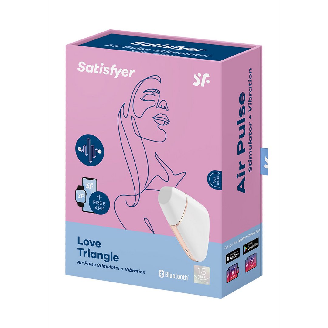 Love Triangle - Air Pulse Stimulator + Vibration - EroticToyzProducten,Toys,Vibrators,Clitoris Stimulator,Air Pulse,,VrouwelijkSatisfyer