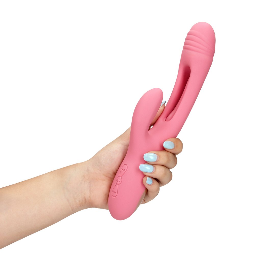 Loveline G - Spot Rabbit Vibrator met Fladderfunctie - Paars - EroticToyzRabbit VibratorsLoveline by Shots