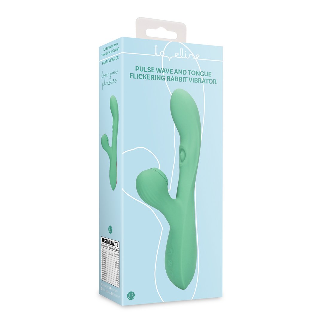 Loveline Rabbit Vibrator met Pulse Golf en Tong Bewegingen - Roze - EroticToyzRabbit VibratorsLoveline by Shots