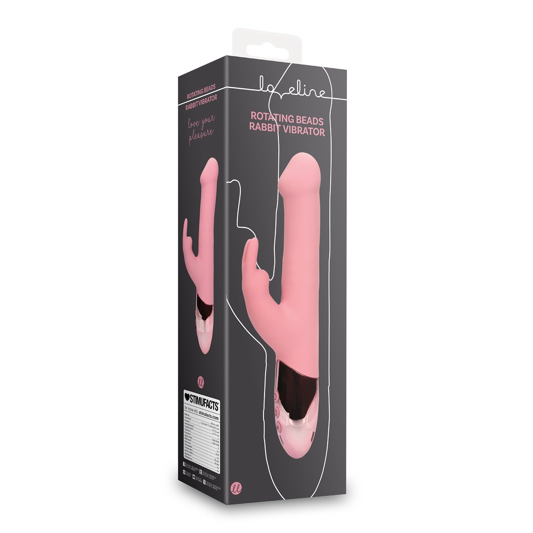 Loveline Rabbit Vibrator Met Roterende Kralen - Paars - EroticToyzRabbit VibratorsLoveline by Shots