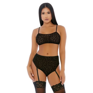 Lustful Leopard - Cami Lingerie Set - M - EroticToyzProducten,Lingerie,Lingerie voor Haar,2 - Delige Set,Outlet,,VrouwelijkForplay