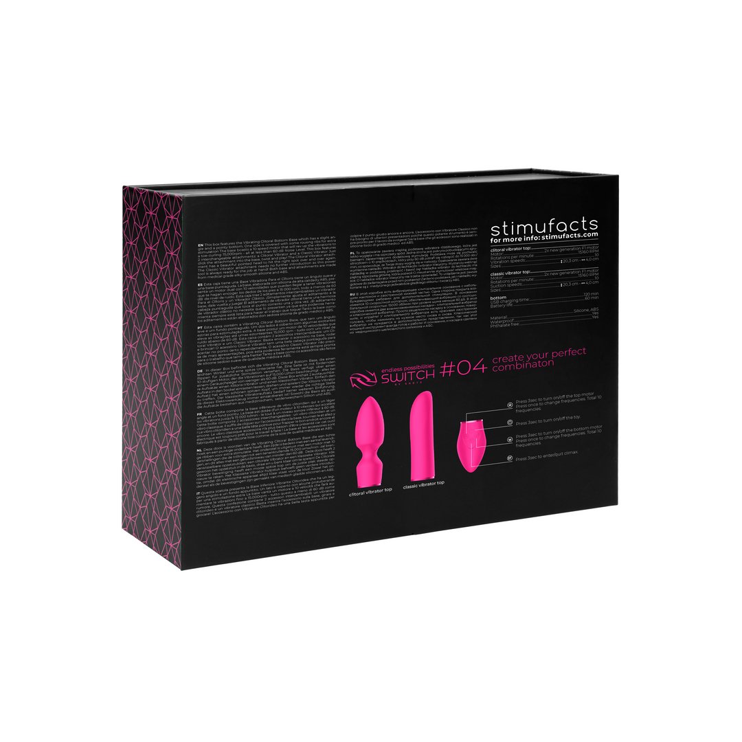 'Luxe Pleasure Kit #4 met Verwisselbare Vibrator Opzetstukken - Zwart' - EroticToyzToy SetsSwitch by Shots