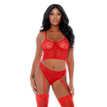 Luxe Ring Me Up Bustier Set - M - Verleidelijk en Comfortabel Lingerieset - EroticToyzProducten,Lingerie,Lingerie voor Haar,2 - Delige Set,Outlet,,VrouwelijkForplay