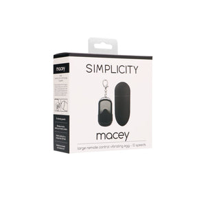 Macey - Vibrating Egg with Remote Control - EroticToyzProducten,Toys,Vibrators,Vibrerende Eitjes,,VrouwelijkSimplicity by Shots