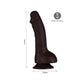 Maia Toys Realistische Dildo 20,3 cm Met Zuignap - Chocoladebruin - EroticToyzRealistische Dildo'sMaiatoys