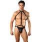 Male Power Gladiator Harnas String met Choker L/XL - Zwart - EroticToyzStringsMale Power